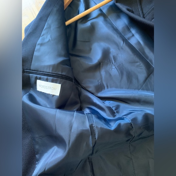 Nordstrom // Navy Wool Blend Blazer - Picture 4 of 9